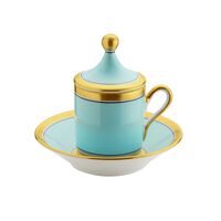 Coffee Set 2 Coffee Cups With Covers And Saucers Impero Shape, small